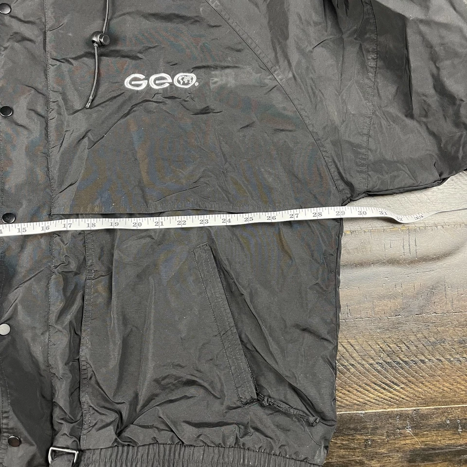 Куртка ветровка Tri-Mountain GEO 2XL черная нейлоновая на молнии капюшон на шнурке - Изображение 2 из 4