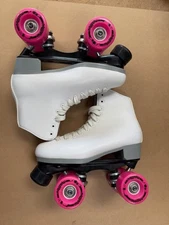 New Sure Grip Malibu White roller skates size 4 indoor outdoor