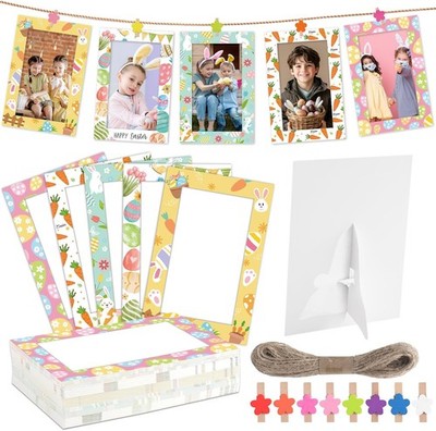 100Pcs Easter Paper P Fres 4x6 Paper P Fres with flower Clip