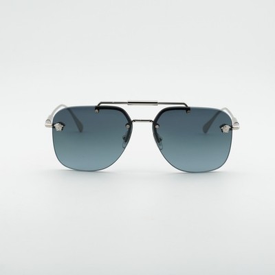 NEW VERSACE SUNGLASSES VE2296 1000/V1 UNISEX EYEWEAR VE2296 1000V1 Versace VE2296 XL (60 - 14) with Grey lenses and Gold frame  main image 4