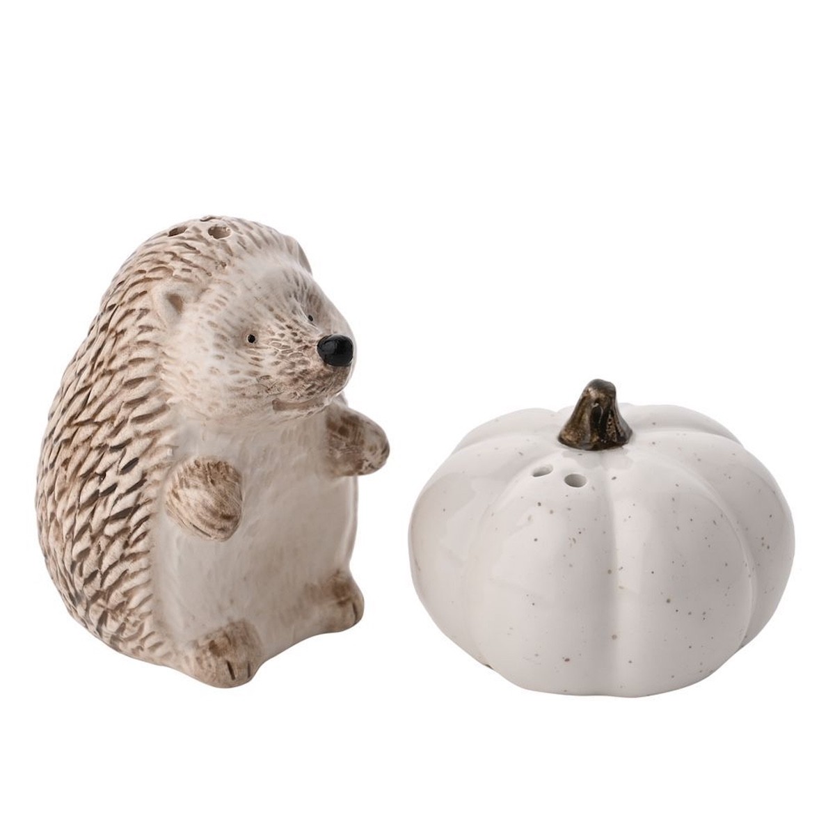 Widdop Country Inspired Hedgehog and Pumpkin Salt & Pepper Shakers Kitchen Decor