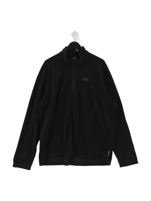 Helly Hansen Herren Hoodie Brustumfang: 60 in Schwarz 100% Polyester Pullover