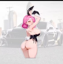 Bunny Girls Waifu Anime Car Sticker Sexy Butt Vinyl Decal Bunny Girls Waifu Anime Car Sticker Sexy Butt Vinyl Decal