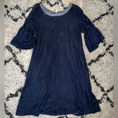 Women s Gilli Boutique Navy Dress / Tunic size L - Large