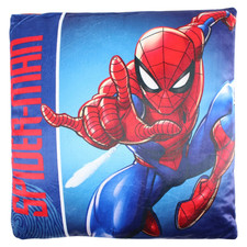 CUSCINO SPIDERMAN MARVEL IN TESSUTO DOUBLE-FACE ACCESSORIO DECORATIVO CAMERETTA