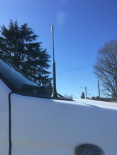 Antena de 11 pulgadas mástil de goma varilla negra radio AM/FM para Nissan Frontier 1998-2023