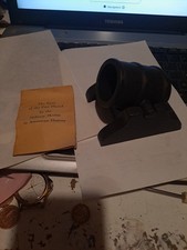 Rare PENNCRAFT, Cast Iron Cannon   Vintage Civil War Mortar Cannon Miniature
