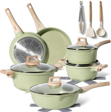 JUST PERFECTO Batteria Pentole E Padelle a Induzione, Set Padelle Antiaderenti p
