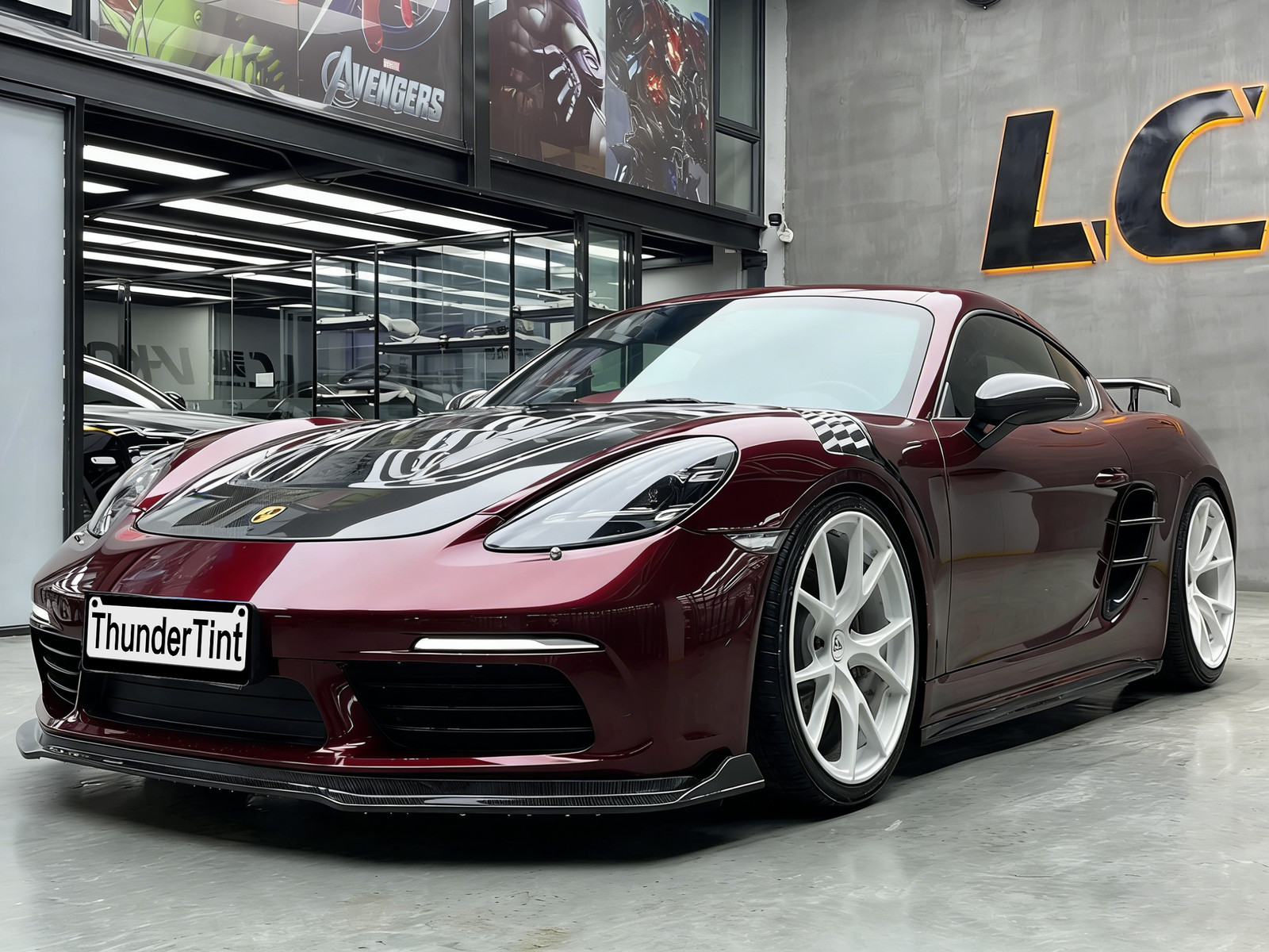 Premium Ultra Gloss PET Liner Self Adhesive Vinyl Wrap Release Dragon Blood Red thumbnail 6