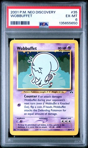 Wobbuffet (Unlimited) graded PSA 6 for sale on eBay