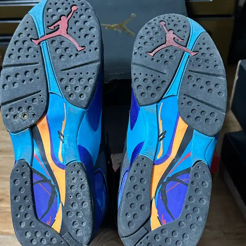 Jordan 8 Aqua Size 250 - Worn Once, Pre-Owned