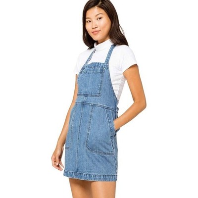 RVCA Bolt Out Denim Pinafore Dress Medium Blue Mini Overalls Womens S | eBay RVCA Bolt Out Denim Pinafore Dress Medium Blue Mini Overalls Womens S | eBay