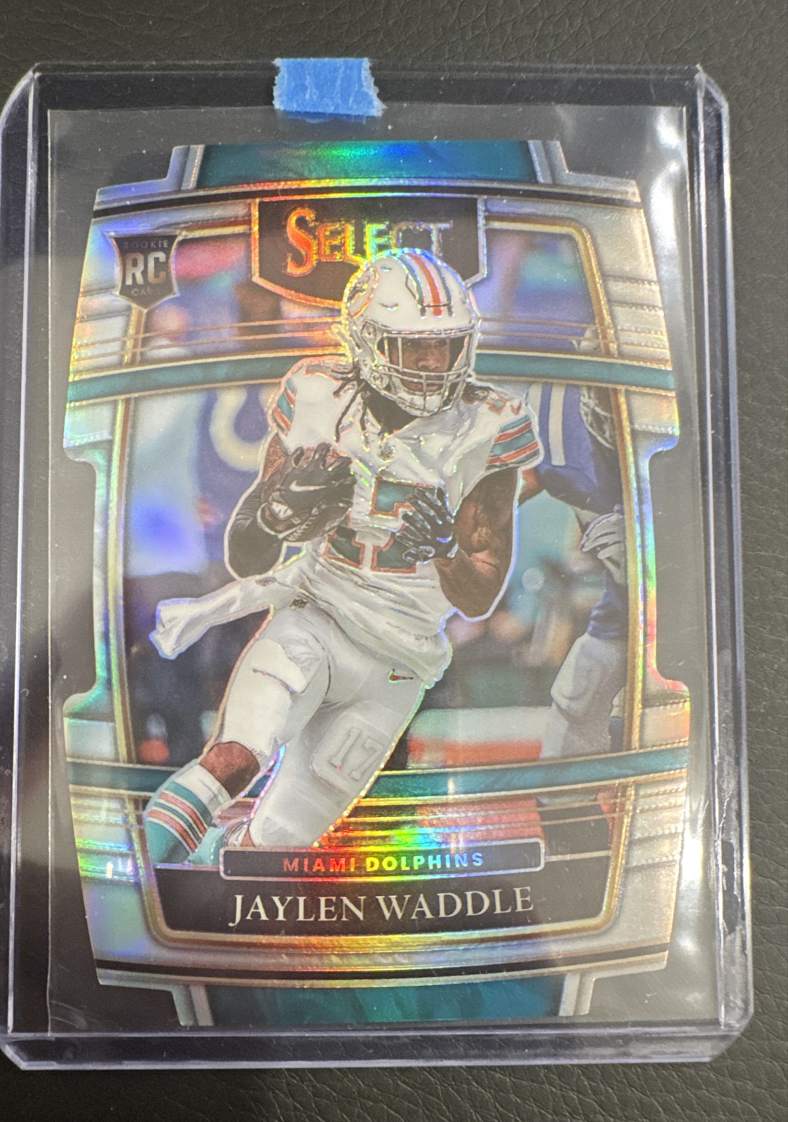 2021 Panini Select - Concourse Jaylen Waddle #48 Silver Prizm Die-Cut (RC)