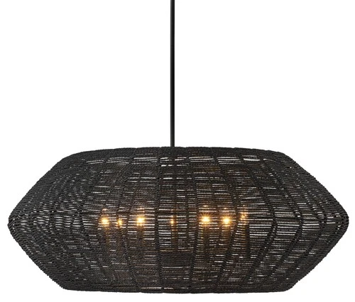 Hinkley Lighting 40385 Luca 7 Light 36"W Lisa McDennon Pendant / - Black - Picture 1 of 10