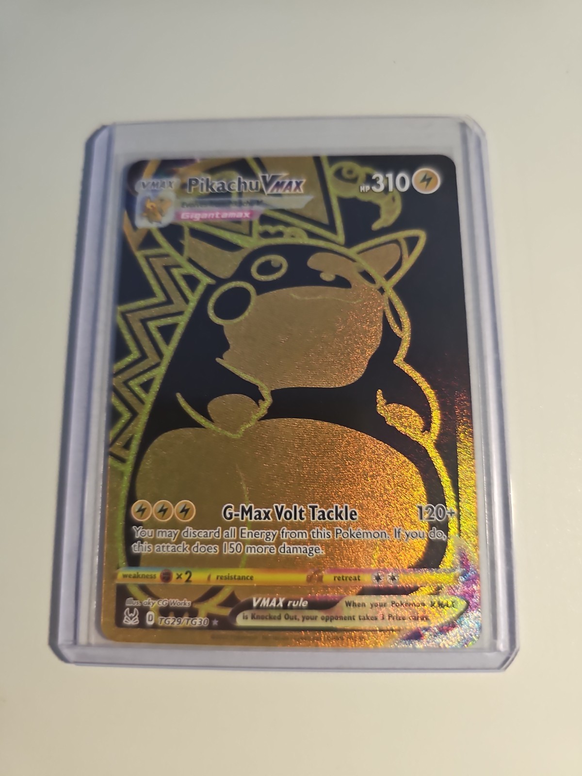 Pikachu VMAX 279/184 Holo Gold Full Art S8b VMAX Climax Pokemon Card NM