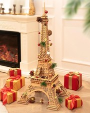 Rolife Eiffel Tower Plus 3D Wooden Puzzle Large Wooden Model Building Set Adult
