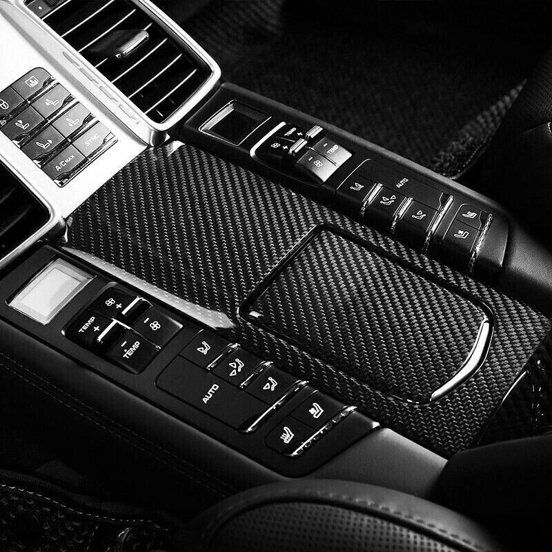 Cubierta decorativa interior de fibra de carbono seca para Porsche Panamera 14-2016 Foto 3 de 4