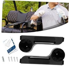 Golf Cart Armrest with Cup Holder Fit for EZGO/Club Car/Yamaha Carbon Fiber