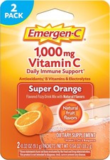 Emergen-C 1000mg Vitamin C Powder for Daily Immune Support B Vitamins Electrolyt