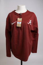 NEW Nike Alabama Crimson Tide 1/4 Zip Pullover Top Dri Fit Men's Large