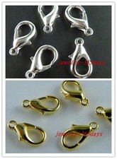 Gold,Silver etc.Lobster Clasps Findings 10-24mm H143-H151