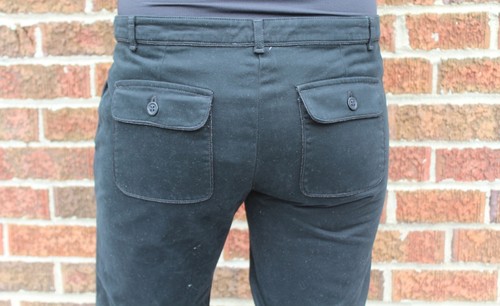 Chinos para mujer PETIT BATEAU negros de pierna recta 72320 talla 16 medianos NUEVOS $138 - Imagen 5 de 6