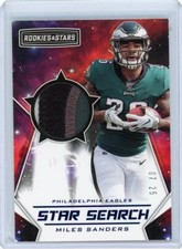 2019 Panini Rookies & Stars Star Search Blue Rookie Patch #14 Miles Sanders /25