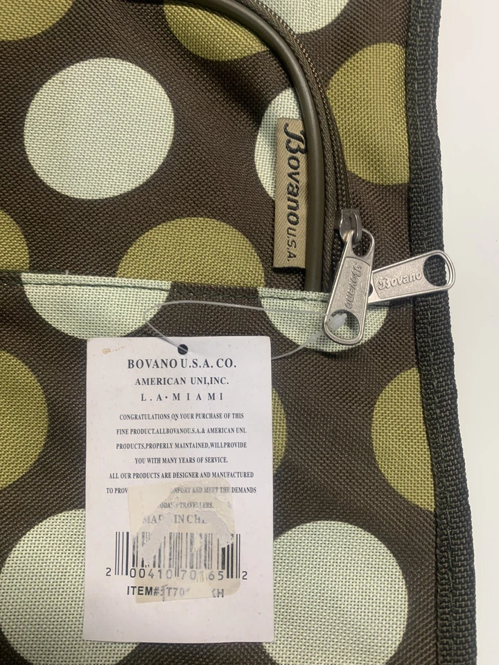 Bovano 美国全新全新带标签帆布随身携带 12x12x4 包复古海滩旅行水上旅行 — 第 3/4 张图片