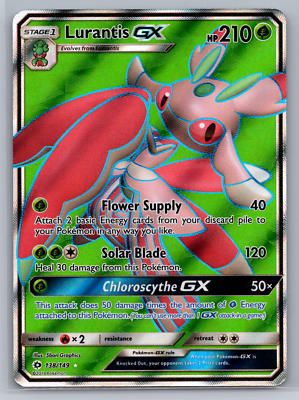 lurantis pokemon card Lurantis GX 138/149 Sun & Moon NM Ultra Rare Full Art Pokemon Card