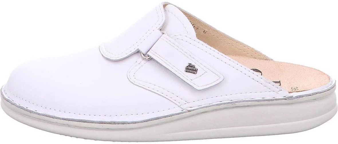 NEU!!! Finn Comfort Herren Clog Venedig Weiss + Schwarz