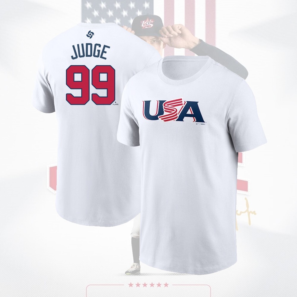 【2026WBC】 ジャッジ アメリカ代表 ユニフォーム 2025/2026 WBC USA Baseball Jersey: Judge, Betts, Carroll