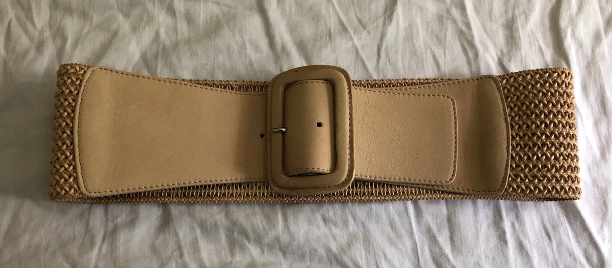 French Connection Genuine Leather Wide Tan Brown Belt Size S French Connection Leather Belts for Women | eBay main image 2