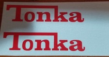 TONKA TRUCK 63-65 CAMPER LOGO PEEL AND STICK DECALS RED OR BLACK
