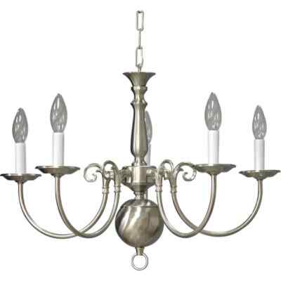 Volume Lighting V3565-33 5-light Brushed Nickel Chandelier