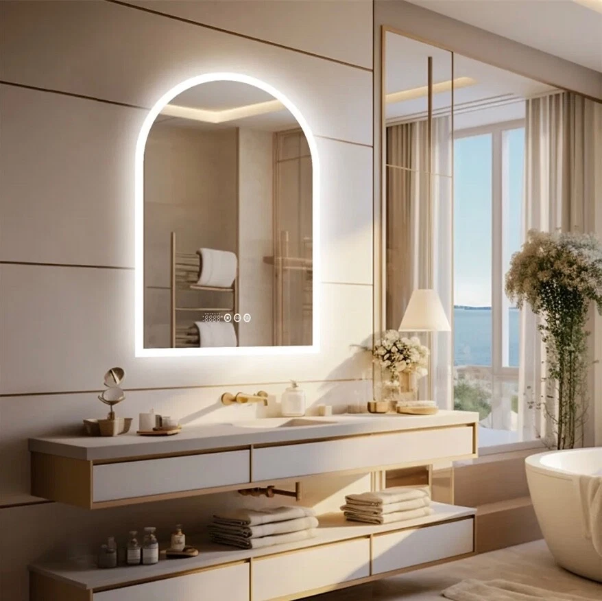 LED Smart Spiegel/Mirror 60×90cm / Temperatur-, Datums- und Uhrzeitanzeige - Bild 2 von 4