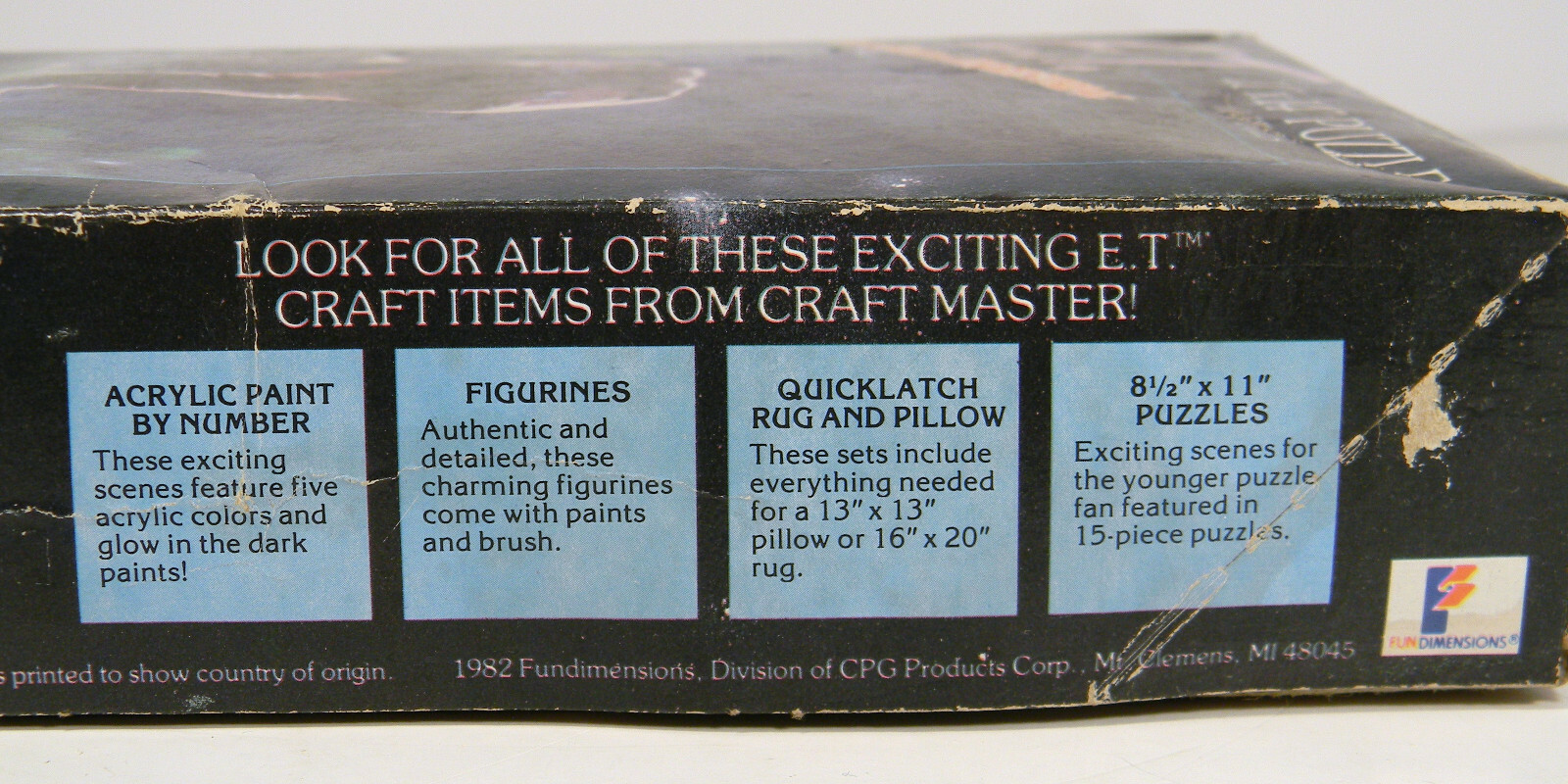 VINTAGE 1982 CRAFT MASTER E.T. THE EXTRATERRESTRIAL JIGSAW PUZZLE COMPLETE