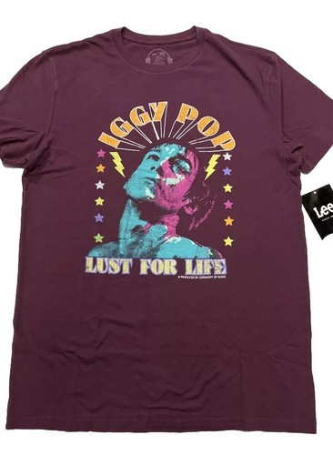 Iggy Pop & The Stooges Lust For Life T-Shirt Punk Band Gr. LARGE Classic Fit