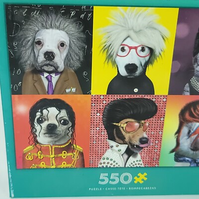 Ceaco Pets Rock Jigsaw Puzzle 550 Michael Jackson Andy Warhol