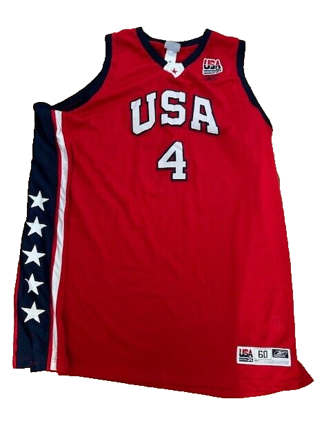 USAバスケユニフォーム #4 IVERSON size L Team USA Reebok #4 Allen Iverson Basketball Jersey Size 60