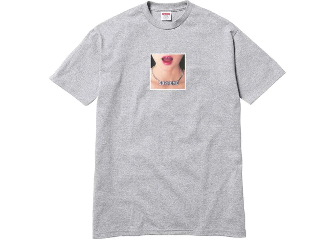 Tee shirt col suprême gris bruyère taille XL scellé avec reçu