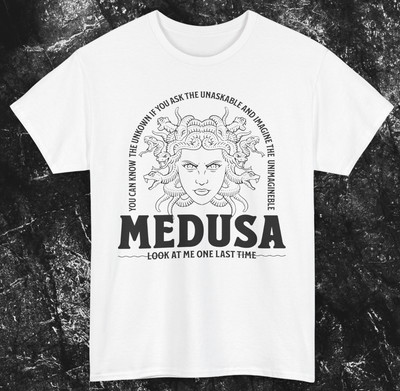 Medusa T Shirt Schlangen Shirt Griechenland Geschenkidee Viking Spuch Required