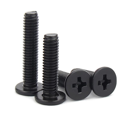M2,2.5,3,4 Phillips Low Wafer Head Machine Screw, Black, Computer Laptop Screws - Picture 5 of 7