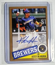 KESTON HIURA 2020 Topps 1985 Autograph Gold #/50 Baseball Auto #85A-KHI 