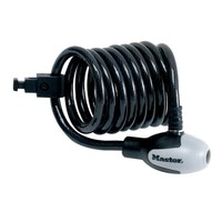 Master Lock Braided Steel Coiled Bike Lock Black One Size Master Lock Braided Steel Coiled Bike Lock Black One Size