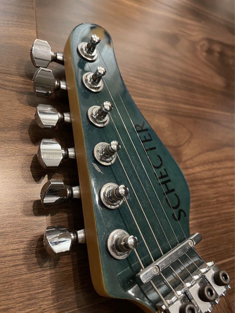 Electric Guitar Schecter SD-2 See-through Green Quilted
