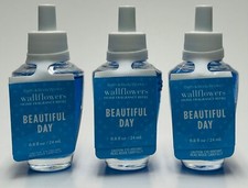 3 Bath  Body Works BEAUTIFUL DAY Wallflowers Refills Bulbs