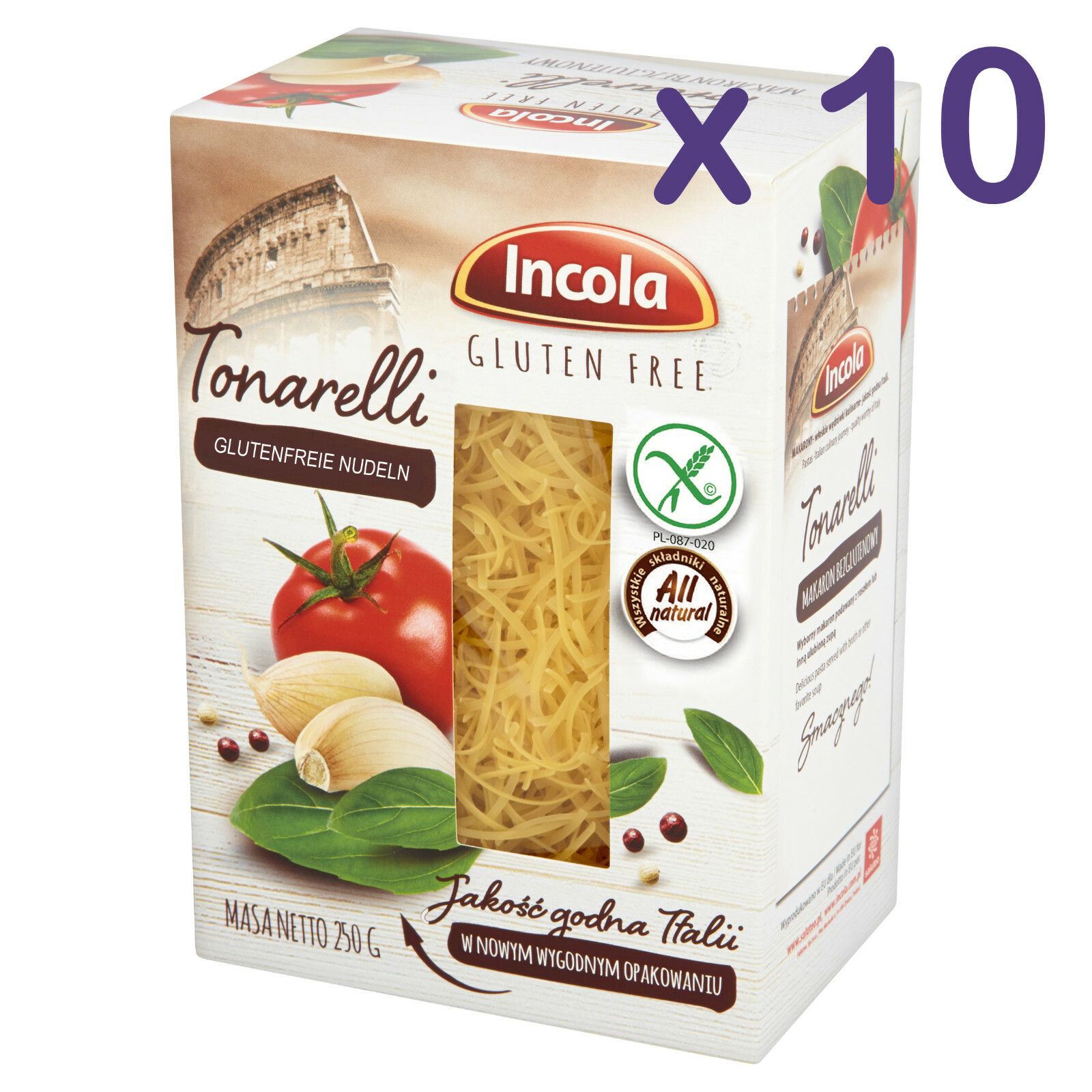 (10,36€/kg) GLUTENFREI Nudeln TONARELLI 2,5kg glutenfreie Pasta Weizenmehlfrei