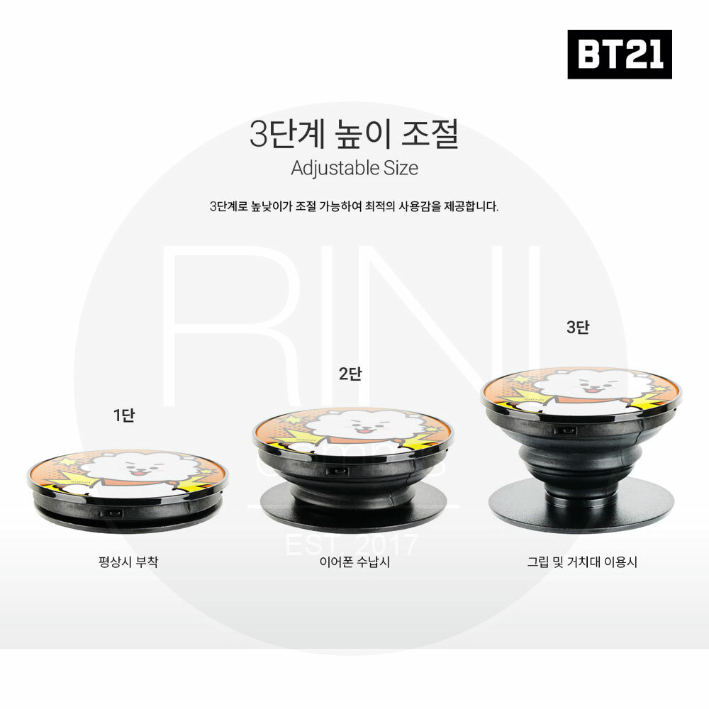 BTS BT21 Official Authentic Goods V GRIP By S2B + Tracking Number