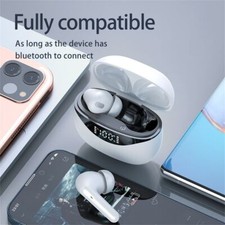 Bluetooth Wireless Earphones Waterproof Sport Headset Stereo Music White Earbuds