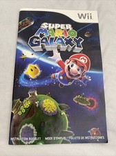 Super Mario Galaxy Nintendo Wii Instruction Manual Only